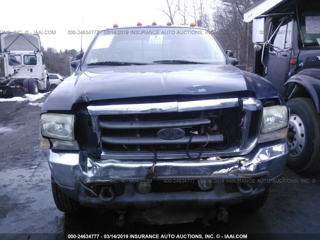 1FTSX31F22EA60957 - 2002 FORD F350 SRW SUPER DUTY BLUE photo 6