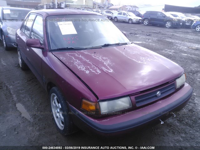 JM1BG2263P0584891 - 1993 MAZDA PROTEGE LX RED photo 1