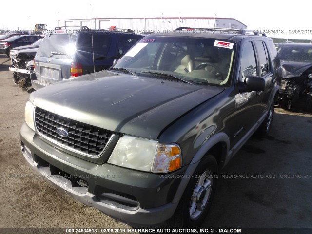 1FMZU73W02ZA75263 - 2002 FORD EXPLORER XLT GREEN photo 2