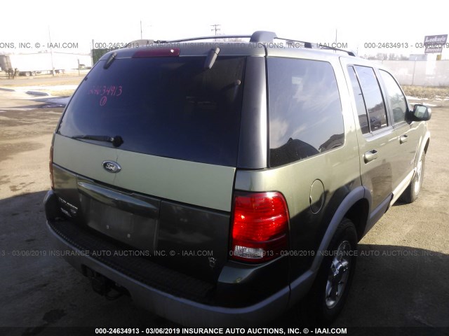 1FMZU73W02ZA75263 - 2002 FORD EXPLORER XLT GREEN photo 4