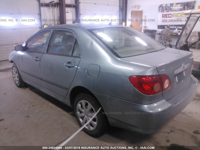 2T1BR32E87C751758 - 2007 TOYOTA COROLLA CE/LE/S GREEN photo 3