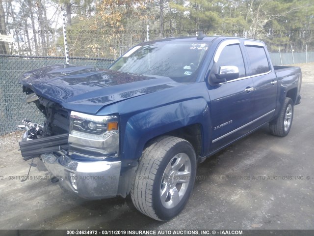 3GCPCSEC0HG272754 - 2017 CHEVROLET SILVERADO C1500 LTZ BLUE photo 2