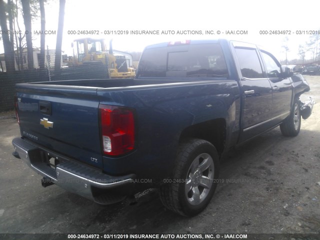 3GCPCSEC0HG272754 - 2017 CHEVROLET SILVERADO C1500 LTZ BLUE photo 4