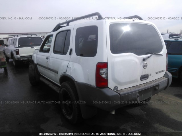 5N1ED28Y04C601375 - 2004 NISSAN XTERRA XE/SE WHITE photo 3