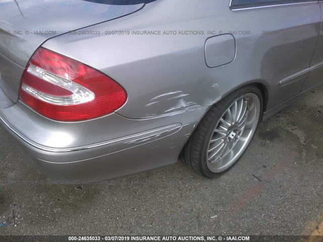 WDBTJ65JX4F091469 - 2004 MERCEDES-BENZ CLK 320C BEIGE photo 6