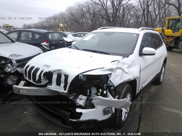 1C4PJMCS8GW241408 - 2016 JEEP CHEROKEE LATITUDE WHITE photo 2