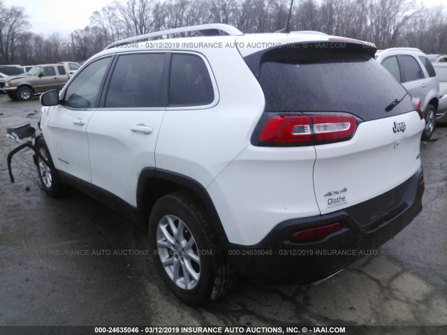 1C4PJMCS8GW241408 - 2016 JEEP CHEROKEE LATITUDE WHITE photo 3