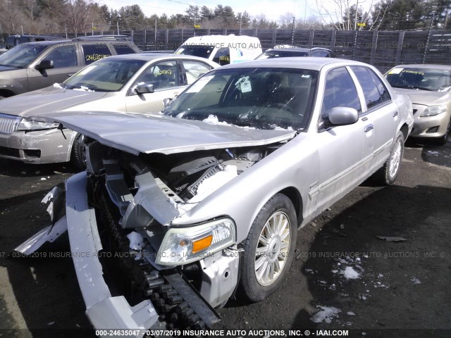 2MEBM7FV7AX600394 - 2010 MERCURY GRAND MARQUIS LS SILVER photo 2
