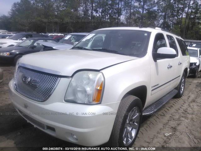 1GKFC06289R283710 - 2009 GMC YUKON XL DENALI WHITE photo 2