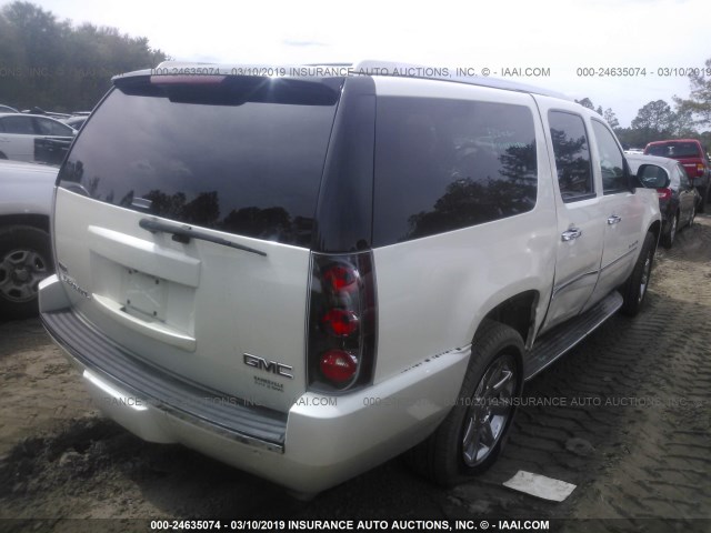 1GKFC06289R283710 - 2009 GMC YUKON XL DENALI WHITE photo 4