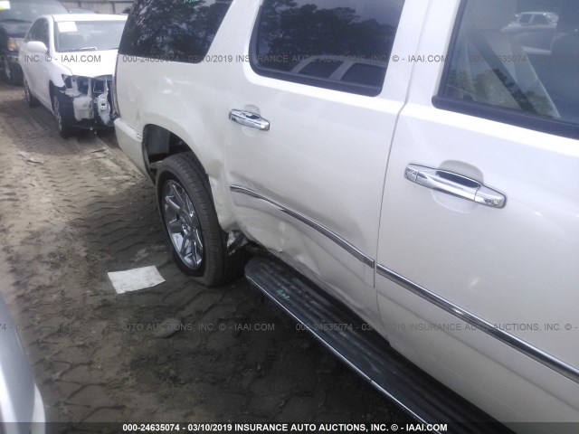 1GKFC06289R283710 - 2009 GMC YUKON XL DENALI WHITE photo 6