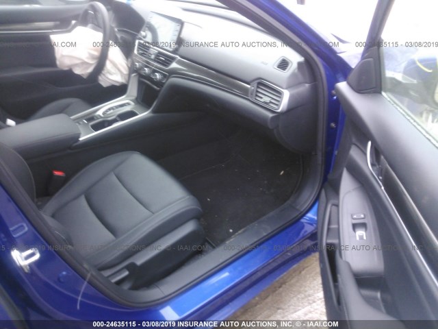 1HGCV2F31JA053959 - 2018 HONDA ACCORD SPORT BLUE photo 5