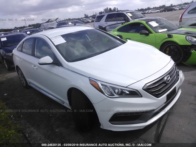 5NPE34AF7HH544789 - 2017 HYUNDAI SONATA SPORT/LIMITED WHITE photo 1