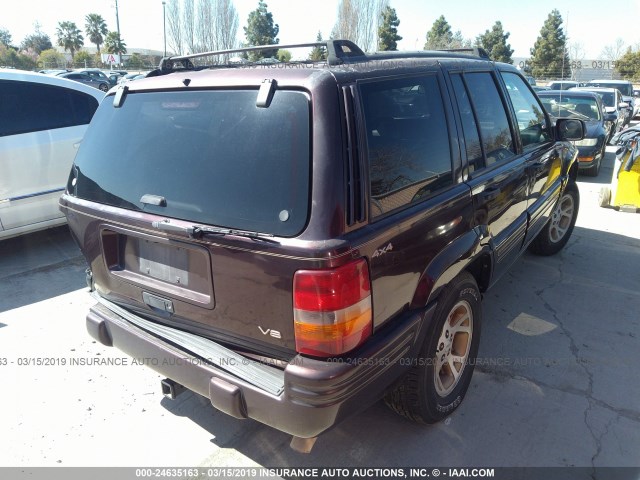 1J4GZ78Y4VC604688 - 1997 JEEP GRAND CHEROKEE LIMITED/ORVIS PURPLE photo 4