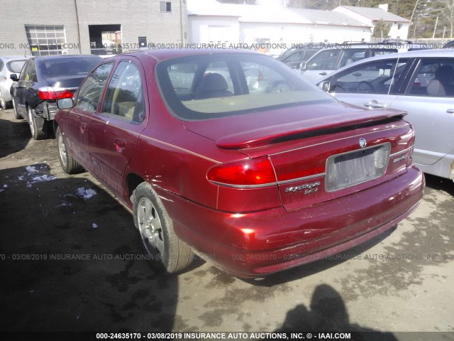 3MEFM66L9XM601108 - 1999 MERCURY MYSTIQUE LS RED photo 3