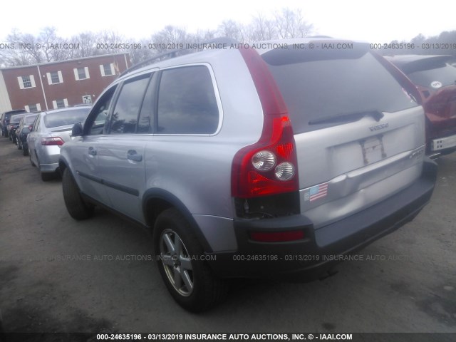 YV1CZ59H541094413 - 2004 VOLVO XC90 SILVER photo 3