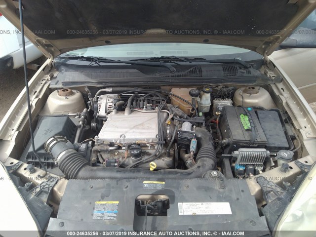 1G1ZT52805F309060 - 2005 CHEVROLET MALIBU LS GOLD photo 10
