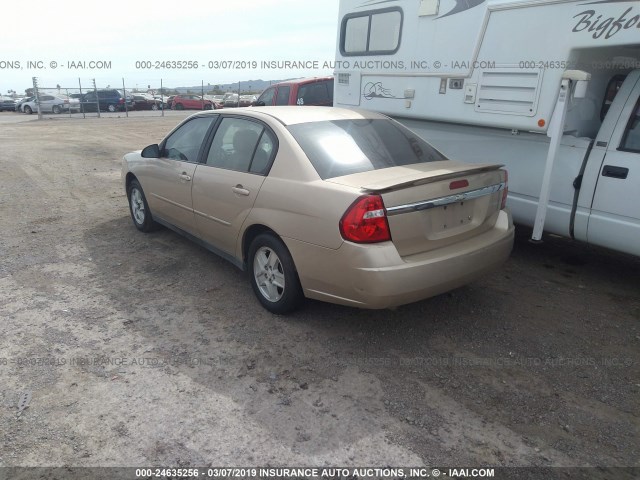 1G1ZT52805F309060 - 2005 CHEVROLET MALIBU LS GOLD photo 3