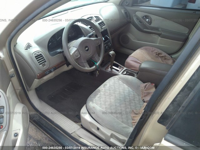 1G1ZT52805F309060 - 2005 CHEVROLET MALIBU LS GOLD photo 5