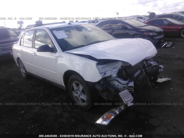 1G1ZT54814F106321 - 2004 CHEVROLET MALIBU LS WHITE photo 1