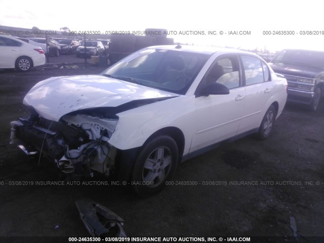 1G1ZT54814F106321 - 2004 CHEVROLET MALIBU LS WHITE photo 2