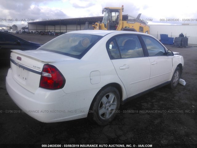 1G1ZT54814F106321 - 2004 CHEVROLET MALIBU LS WHITE photo 4