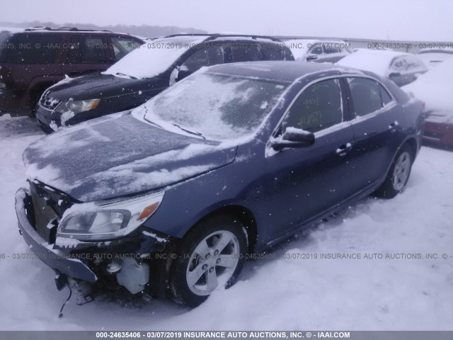 1G11A5SL2FF268584 - 2015 CHEVROLET MALIBU LS Light Blue photo 2