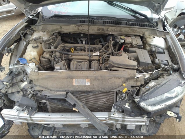 3FA6P0H72DR257633 - 2013 FORD FUSION SE 银色 照片 10