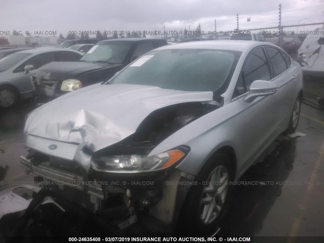 3FA6P0H72DR257633 - 2013 FORD FUSION SE 银色 照片 2
