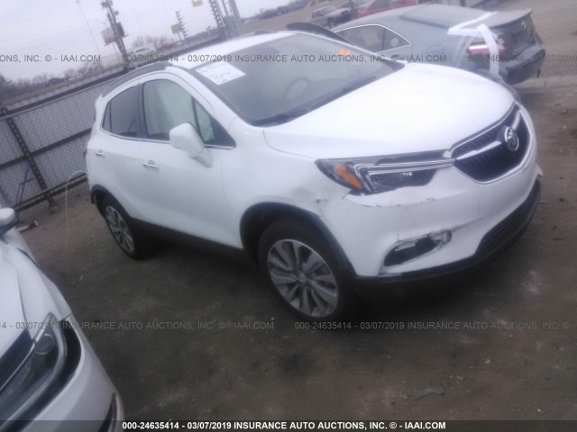 KL4CJASB6KB703974 - 2019 BUICK ENCORE PREFERRED Ақ фото 1
