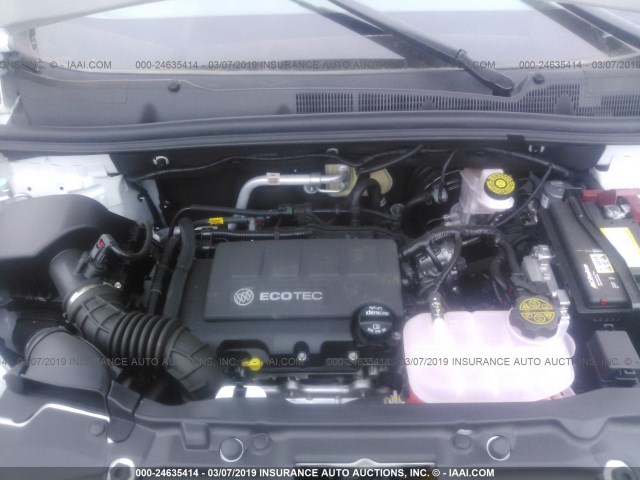 KL4CJASB6KB703974 - 2019 BUICK ENCORE PREFERRED Ақ фото 10