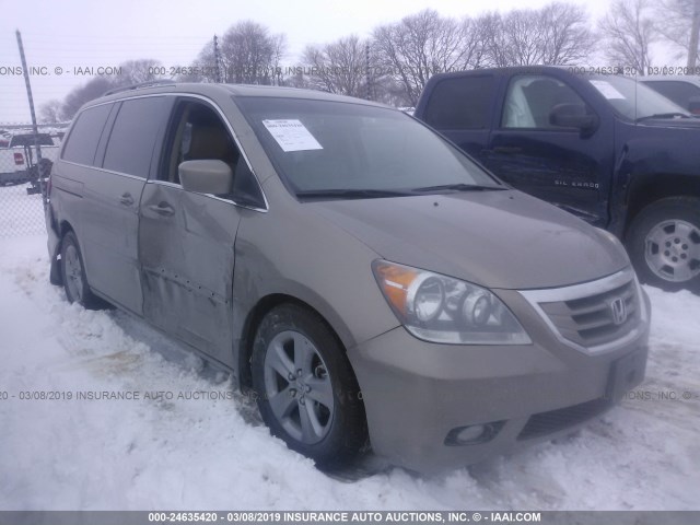 5FNRL3H98AB079228 - 2010 HONDA ODYSSEY TOURING TAN photo 1