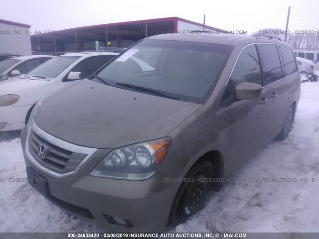 5FNRL3H98AB079228 - 2010 HONDA ODYSSEY TOURING TAN photo 2