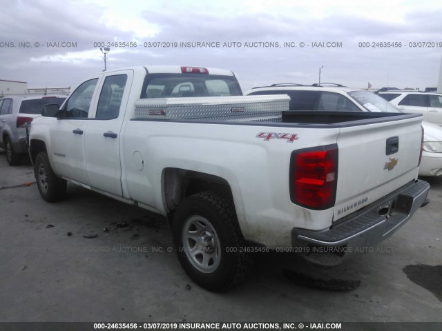 1GCVKNEC8GZ116004 - 2016 CHEVROLET SILVERADO K1500/K1500 LS WHITE photo 3