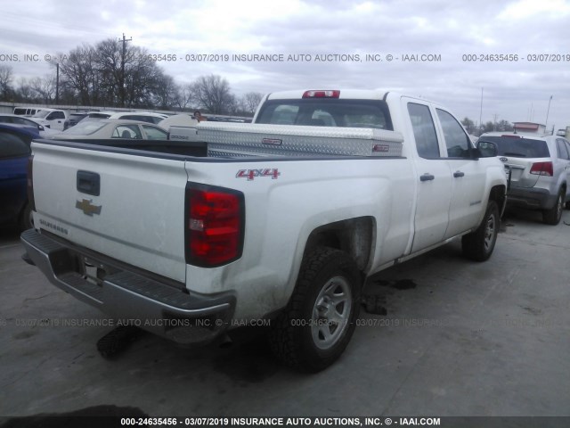 1GCVKNEC8GZ116004 - 2016 CHEVROLET SILVERADO K1500/K1500 LS WHITE photo 4