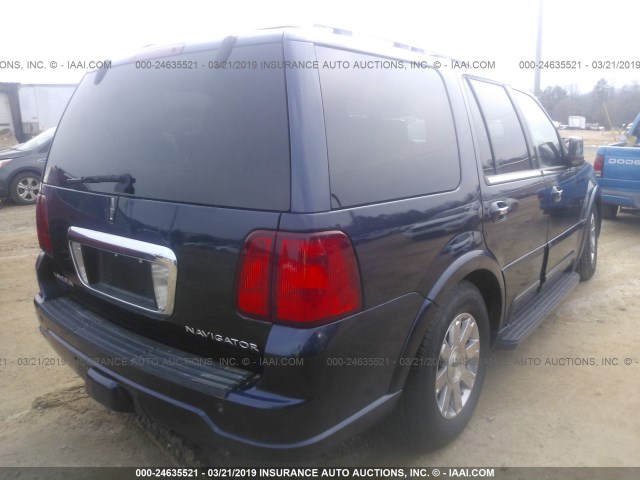 5LMFU28R54LJ05028 - 2004 LINCOLN NAVIGATOR 蓝色 照片 4