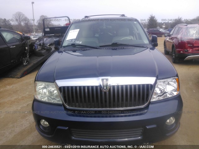 5LMFU28R54LJ05028 - 2004 LINCOLN NAVIGATOR 蓝色 照片 6
