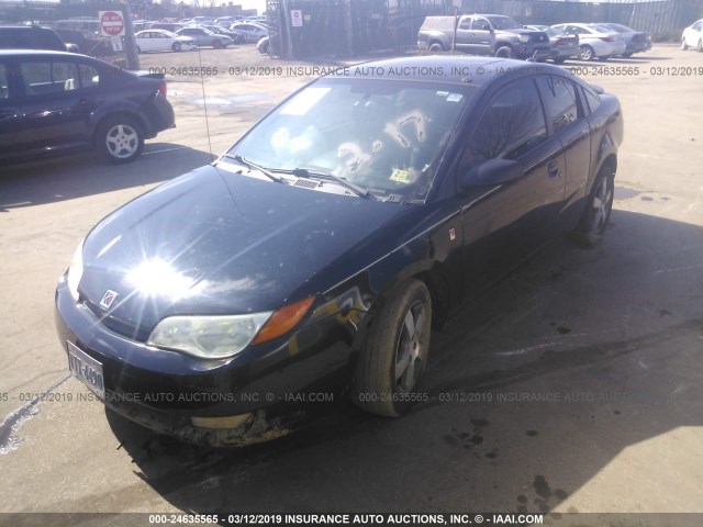 1G8AW15B56Z104520 - 2006 SATURN ION LEVEL 3 BLACK photo 2