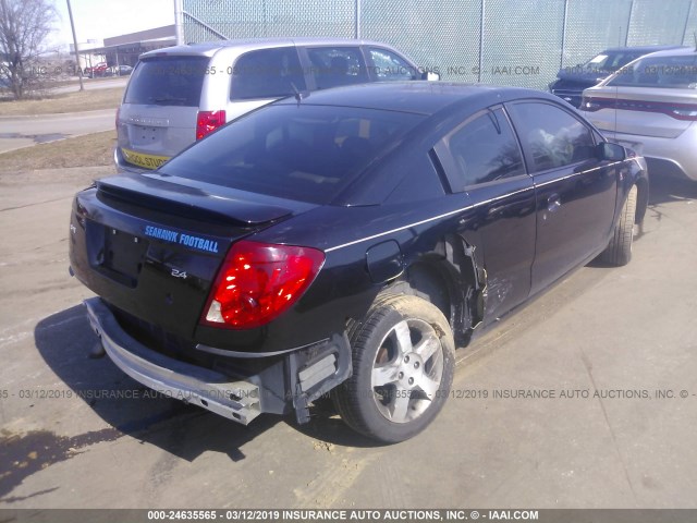 1G8AW15B56Z104520 - 2006 SATURN ION LEVEL 3 BLACK photo 4