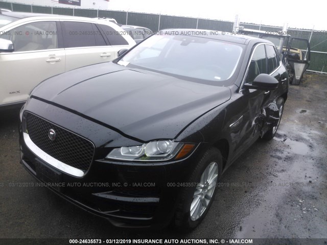 SADCK2GX9KA391429 - 2019 JAGUAR F-PACE PRESTIGE BLACK photo 2