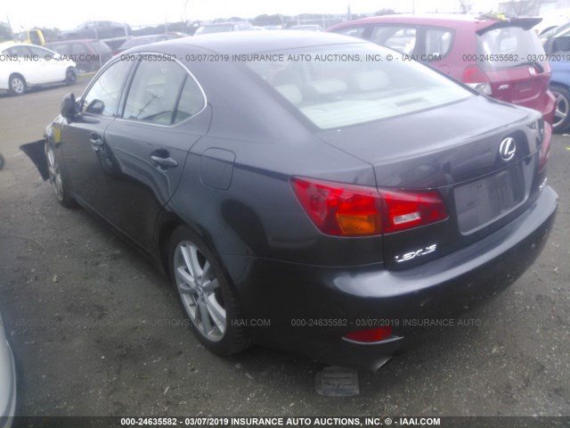 JTHBE262665003154 - 2006 LEXUS IS 350 GRAY photo 3