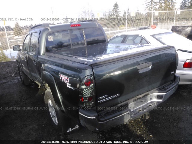 3TMLU4EN7BM071483 - 2011 TOYOTA TACOMA DOUBLE CAB 绿色 照片 3