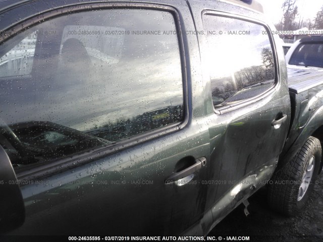 3TMLU4EN7BM071483 - 2011 TOYOTA TACOMA DOUBLE CAB 绿色 照片 6