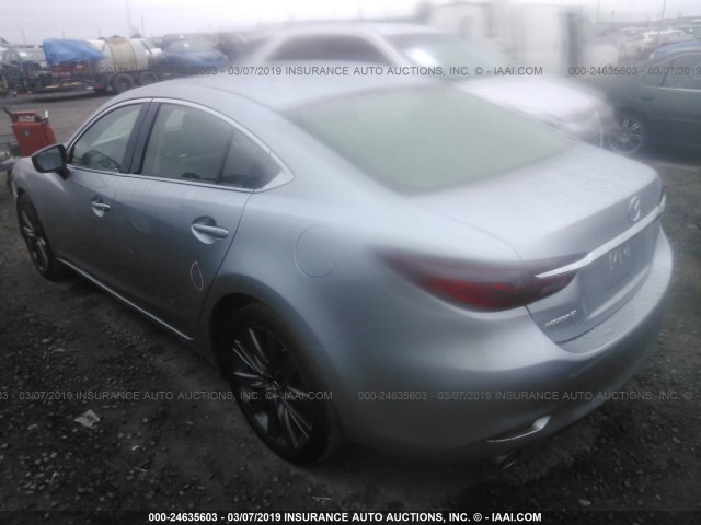 JM1GL1VM0J1308269 - 2018 MAZDA 6 TOURING SILVER photo 3