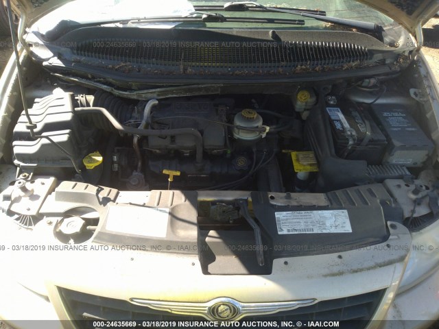 1C4GJ45331B165326 - 2001 CHRYSLER VOYAGER LX GOLD photo 10