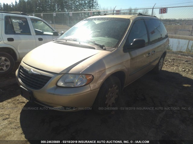 1C4GJ45331B165326 - 2001 CHRYSLER VOYAGER LX GOLD photo 2