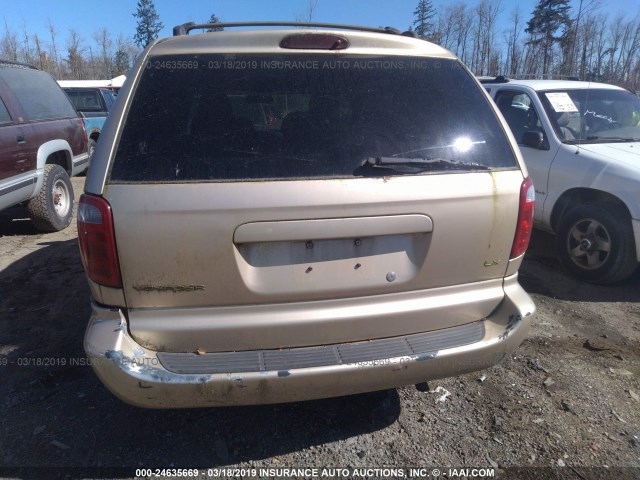 1C4GJ45331B165326 - 2001 CHRYSLER VOYAGER LX GOLD photo 6