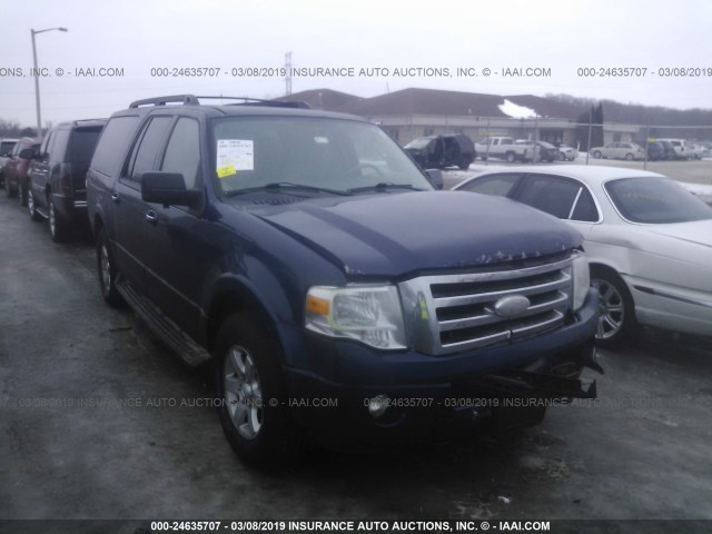 1FMFK16589EA78535 - 2009 FORD EXPEDITION EL XLT BLUE photo 1