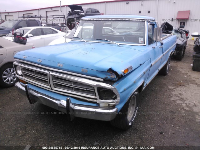 F10GNN60228 - 1972 FORD F100 Light Blue photo 2