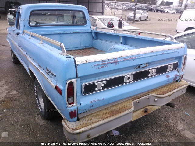 F10GNN60228 - 1972 FORD F100 Light Blue photo 3